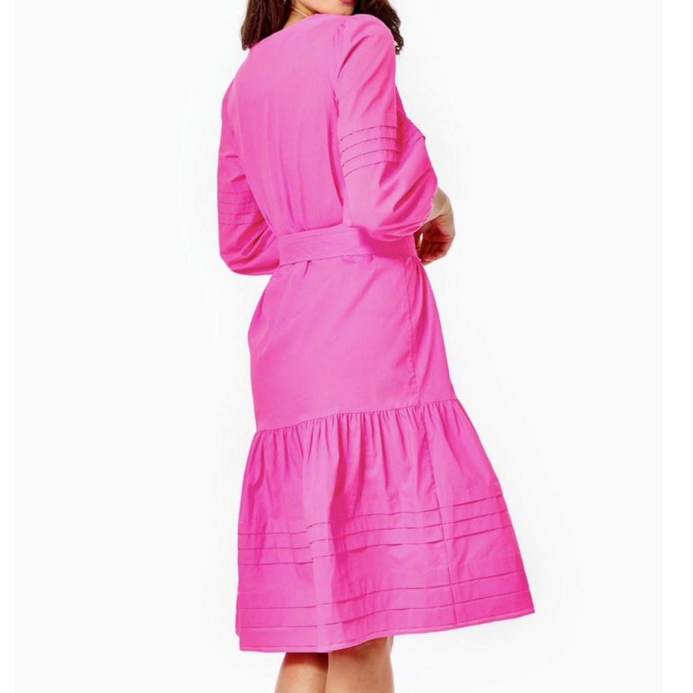 Lilly Pulitzer Laylee Knee Length Dress Plumeria Pink - Size XXS or Small - $198 - Picture 2 of 9
